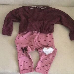 CHICK PEA TODDLER SWEAT PANTS AND TOP